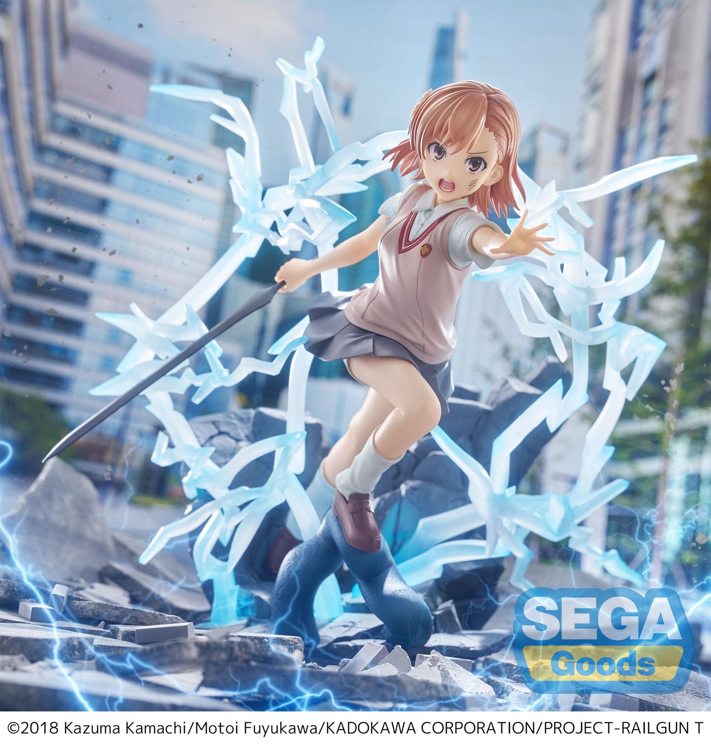 A CERTAIN SCIENTIFIC RAILGUN T - Mikoto Misaka - Figurine 23cm