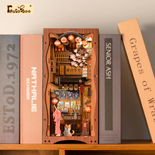 BOOK NOOK KIT - DIY - Sous l'Arbre de Sakura - 214pc + Eclairage LED