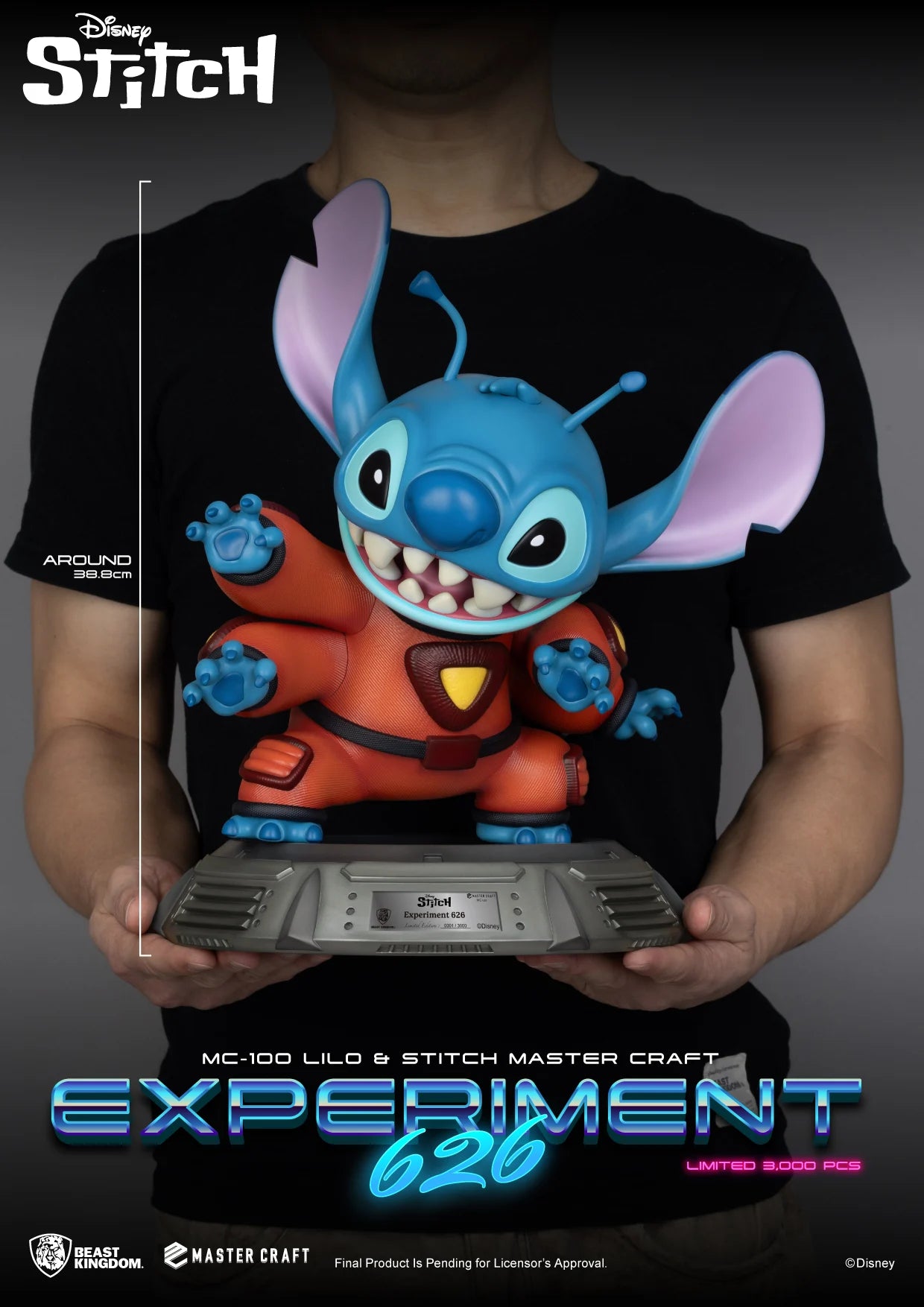DISNEY - Stitch Experiment 626 - Statuette Master Craft 39 cm