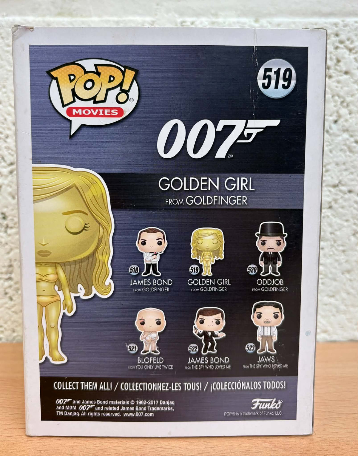 Figurine Pop James Bond 007 #519 Golden Girl - Goldfinget