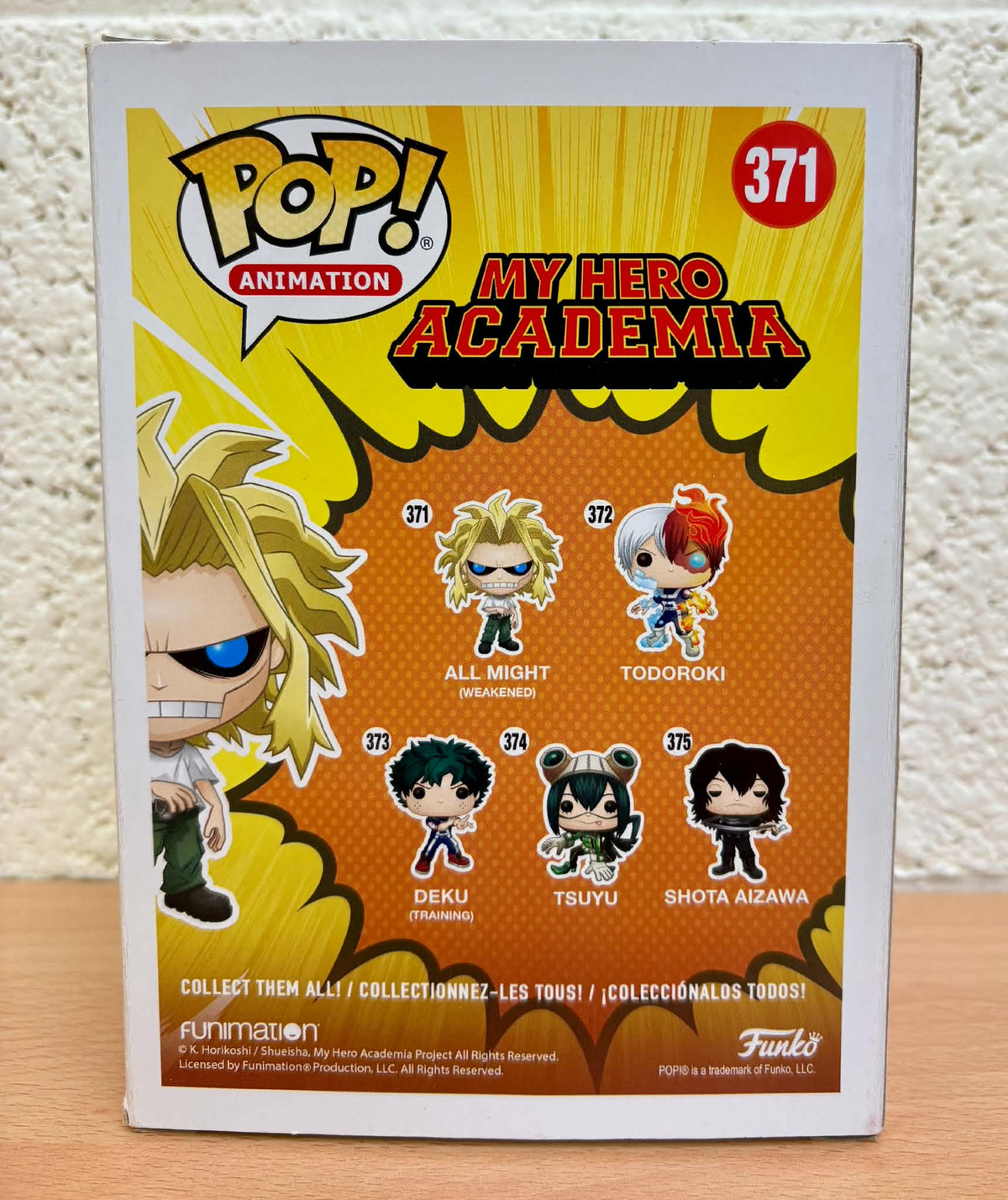 Figurine Pop My Hero Academia #371 All Might Weakened