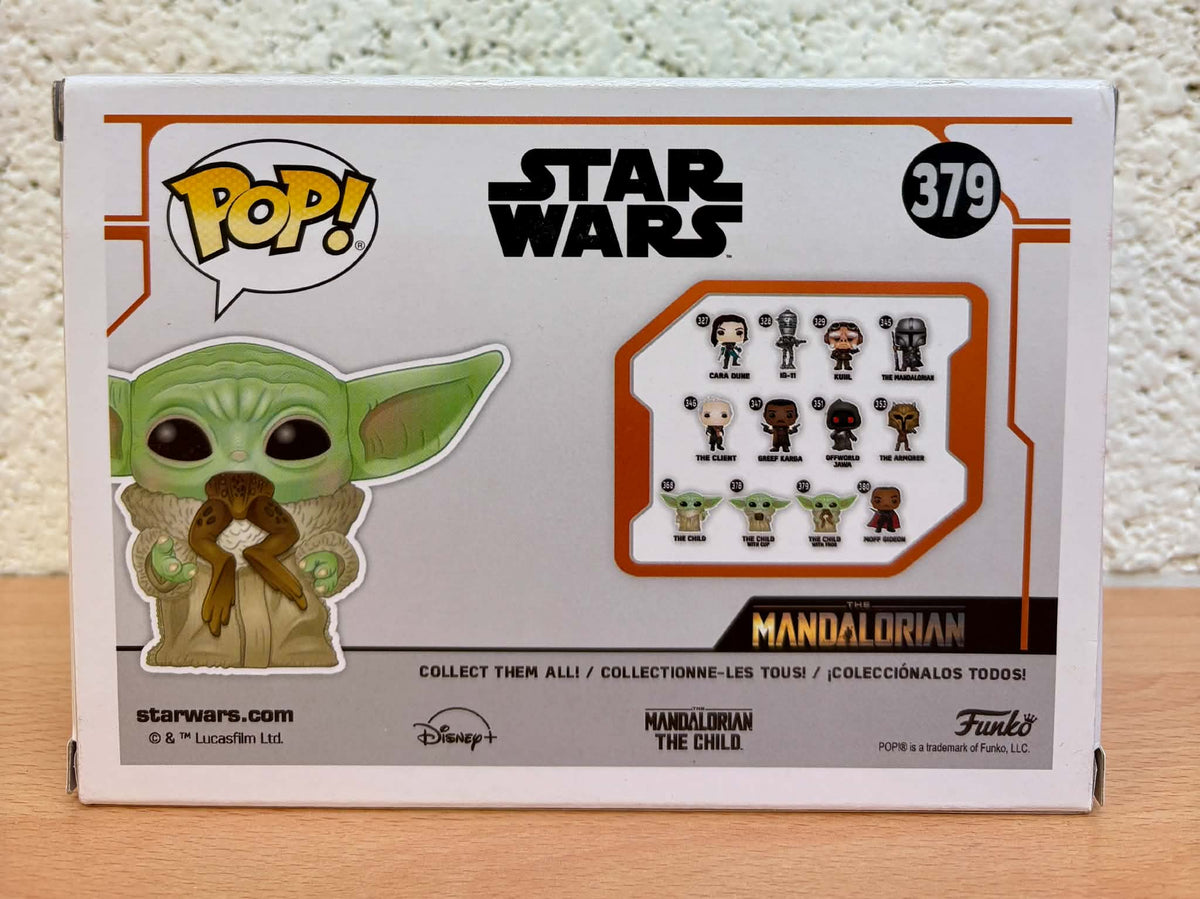 Figurine Pop Star Wars : Le Mandalorien #379 The Child with Frog