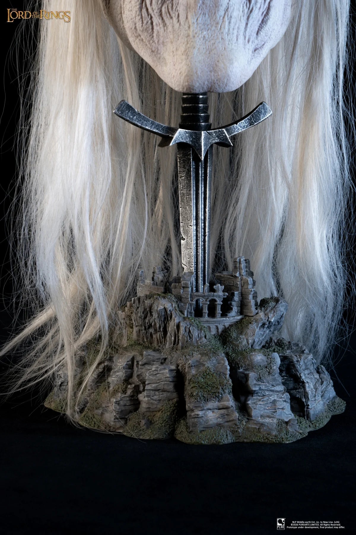 LE SEIGNEUR DES ANNEAUX - Roi Nazgul - Masque Scale Art 1/1 73cm