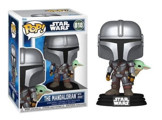 MANDALORIAN & GROGU - POP Star Wars N° 818 - Mandalorian Avec Grogu