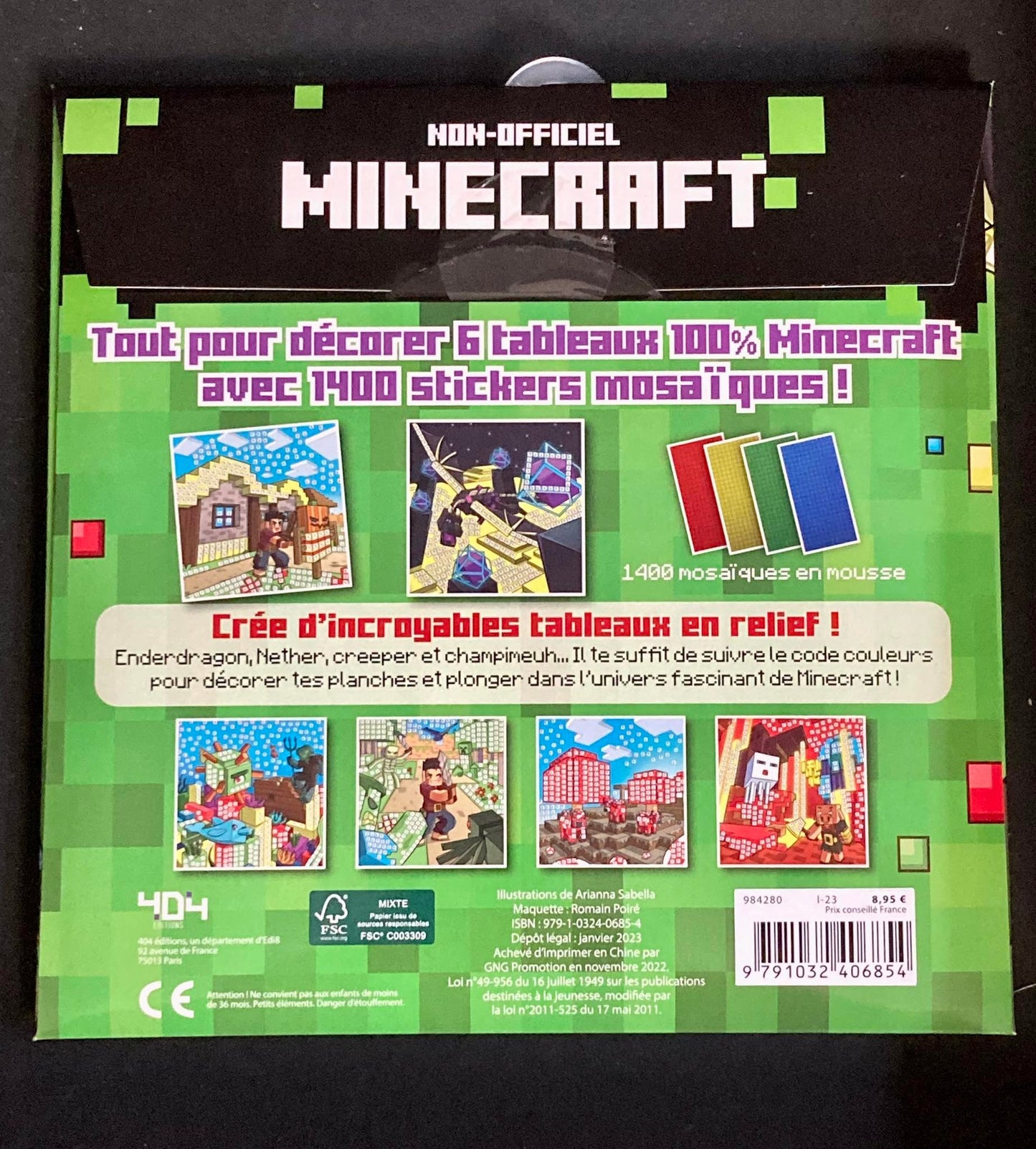 MINECRAFT - MA POCHETTE MOSAIQUE