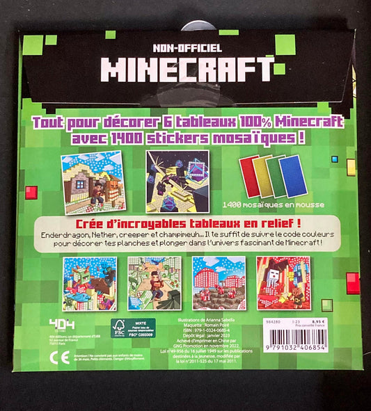 MINECRAFT - MA POCHETTE MOSAIQUE