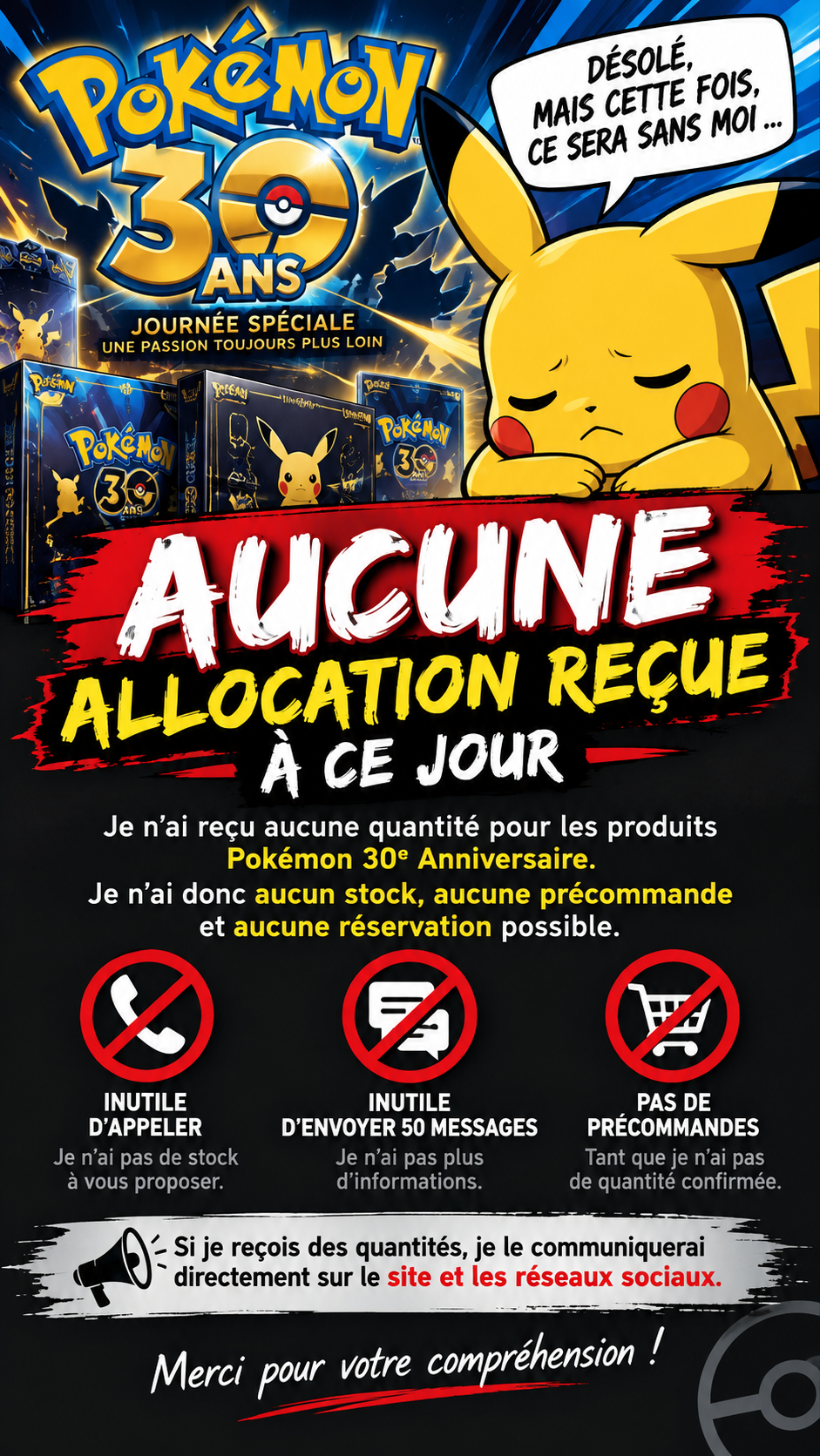Pokémon 30 ans : disponibilité et précommandes chez Otaku Center