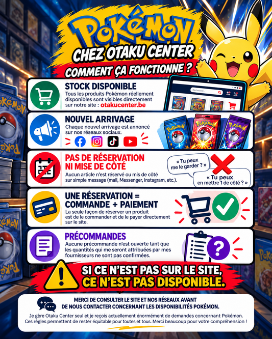 Pokémon chez Otaku Center : comment fonctionnent les disponibilités ?