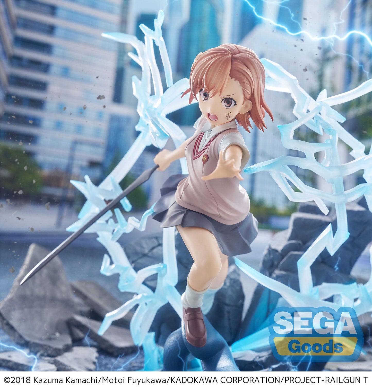 A CERTAIN SCIENTIFIC RAILGUN T - Mikoto Misaka - Figurine 23cm