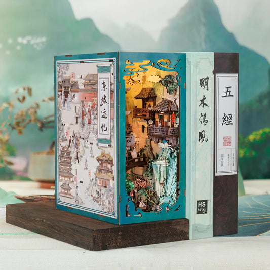 BOOK NOOK KIT - DIY - La Vie de Su Dongpo - 280pc + Eclairage LED
