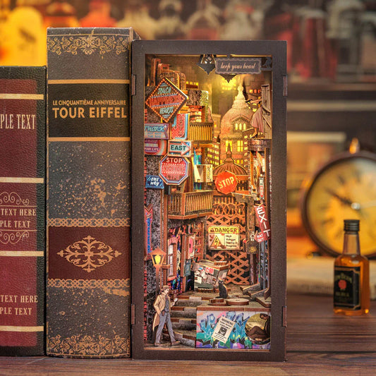 BOOK NOOK KIT - DIY - Le Long Adieu - 238pc + Eclairage LED