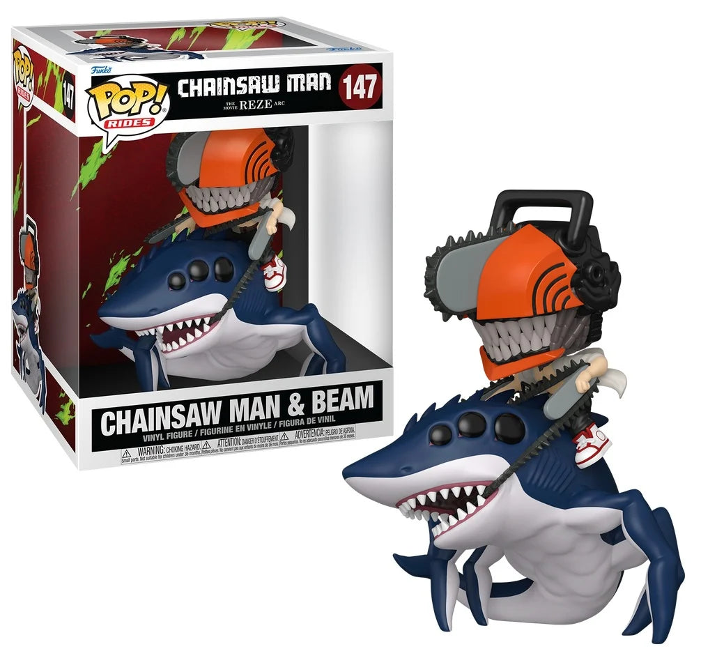 CHAINSAW MAN REZE - POP Ride DLX N° 147 - Chainsaw Man & Beam
