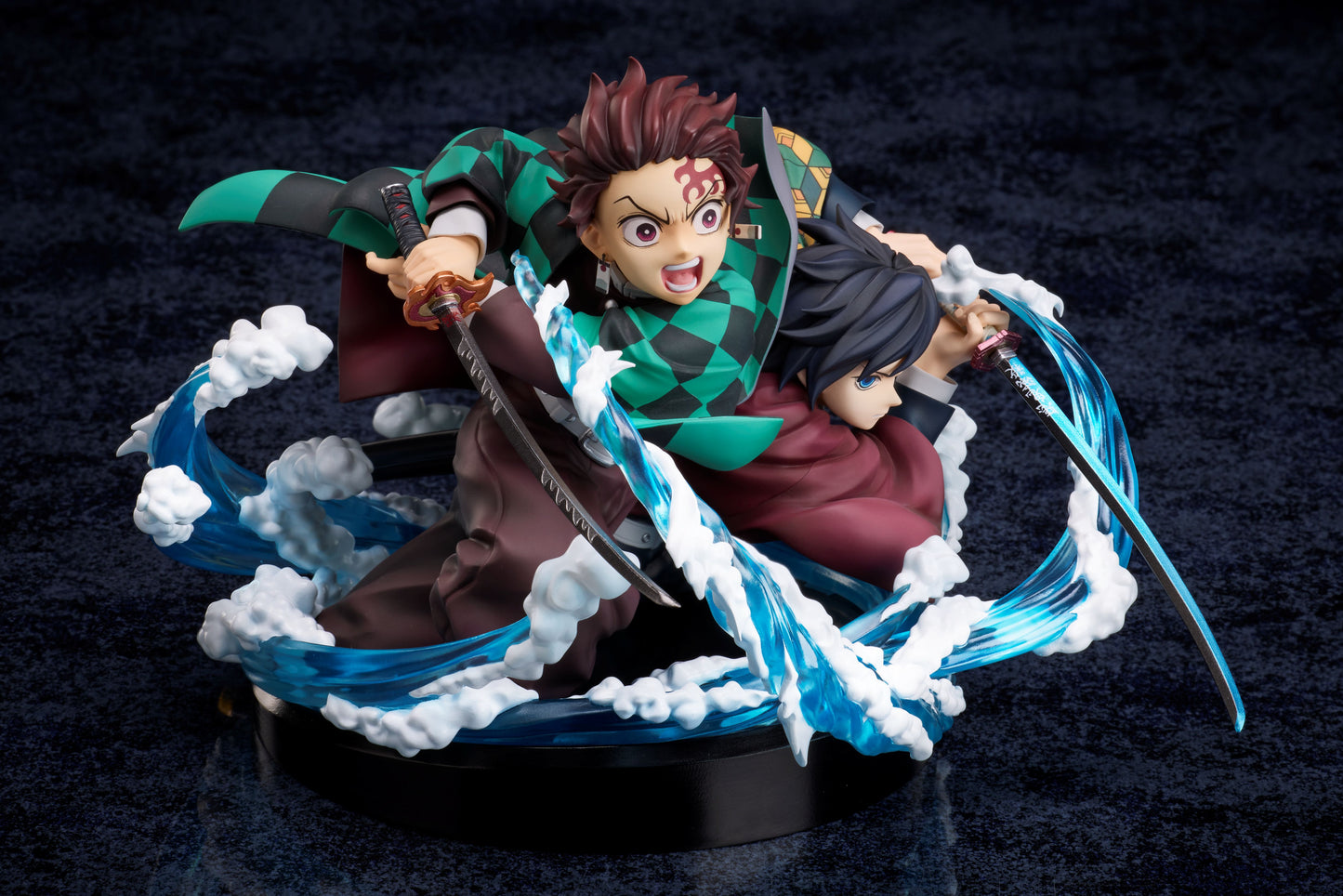 DEMON SLAYER - Tanjiro & Giyuu - Statuette 13cm