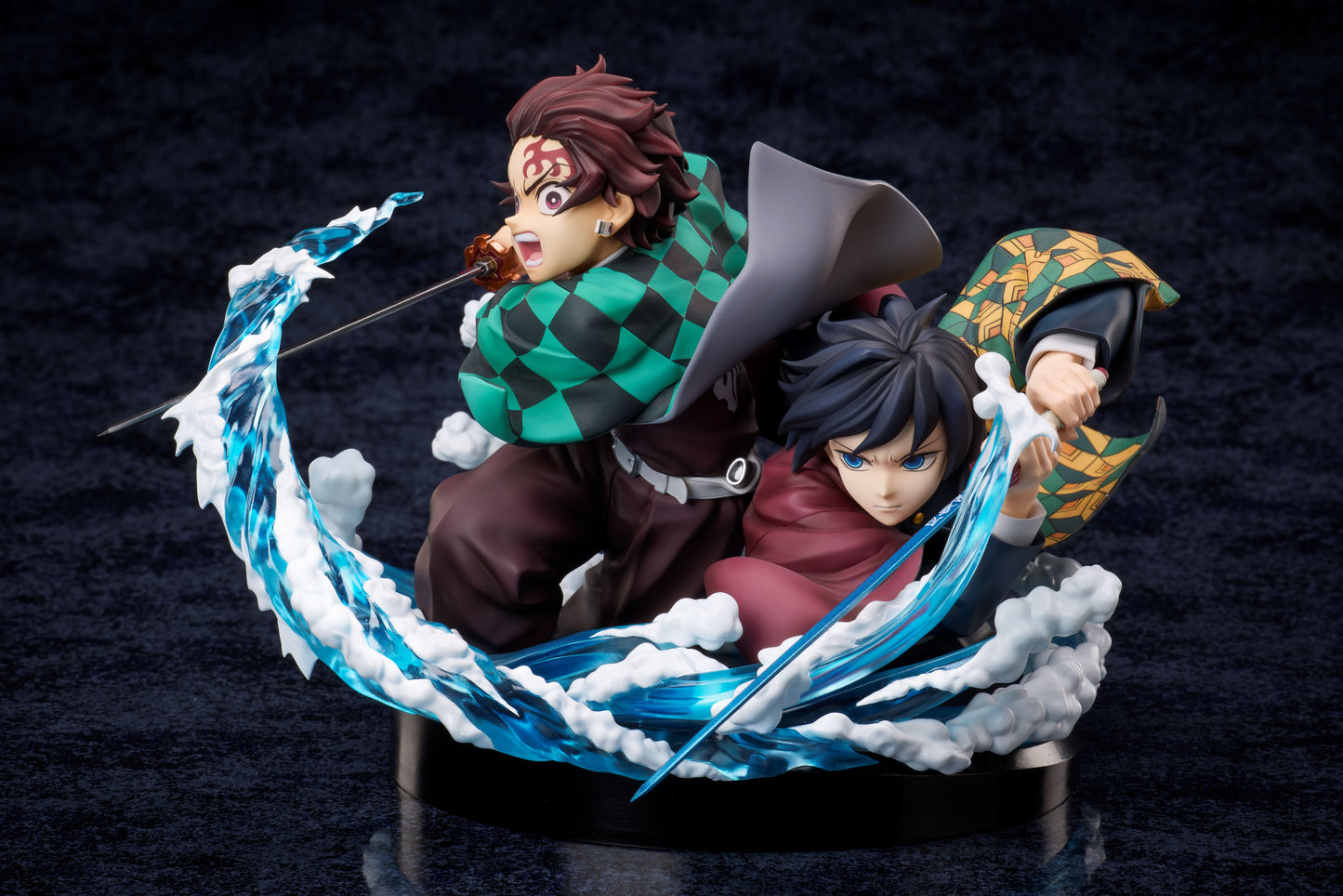 DEMON SLAYER - Tanjiro & Giyuu - Statuette 13cm