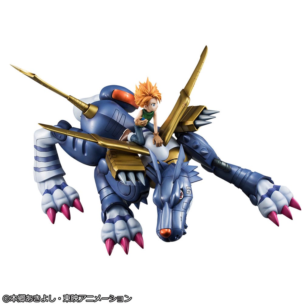DIGIMON - Metal Garurumon & Ishida - Statuette G.E.M. Precious 30cm