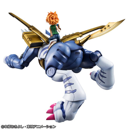 DIGIMON - Metal Garurumon & Ishida - Statuette G.E.M. Precious 30cm