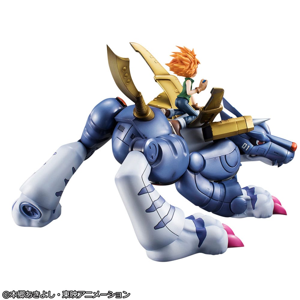 DIGIMON - Metal Garurumon & Ishida - Statuette G.E.M. Precious 30cm
