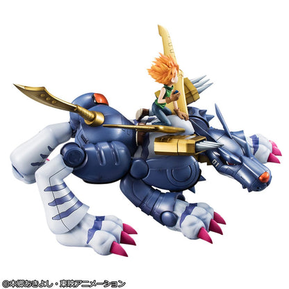 DIGIMON - Metal Garurumon & Ishida - Statuette G.E.M. Precious 30cm