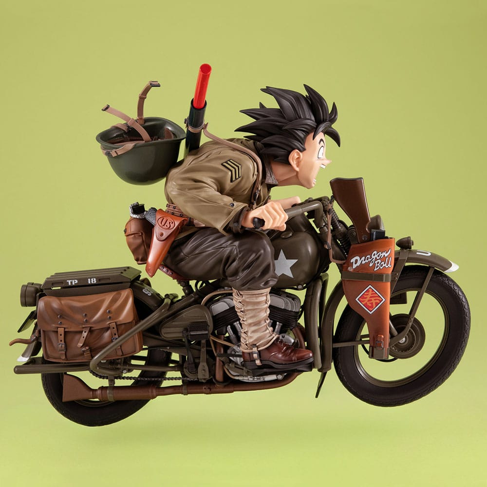 DRAGON BALL Z - Son Goku & Moto - Statuette Desktop Real McCoy 18cm
