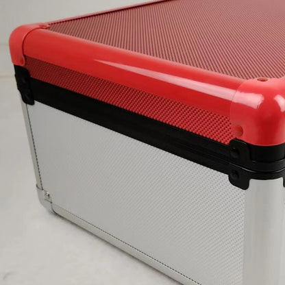 EVORETRO - Graded Card Storage Box Red and Silver for 90 Cards
