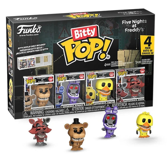 FIVE NIGHTS AT FREDDY'S - Bitty Pop 4 Pack 2.5cm - Withered