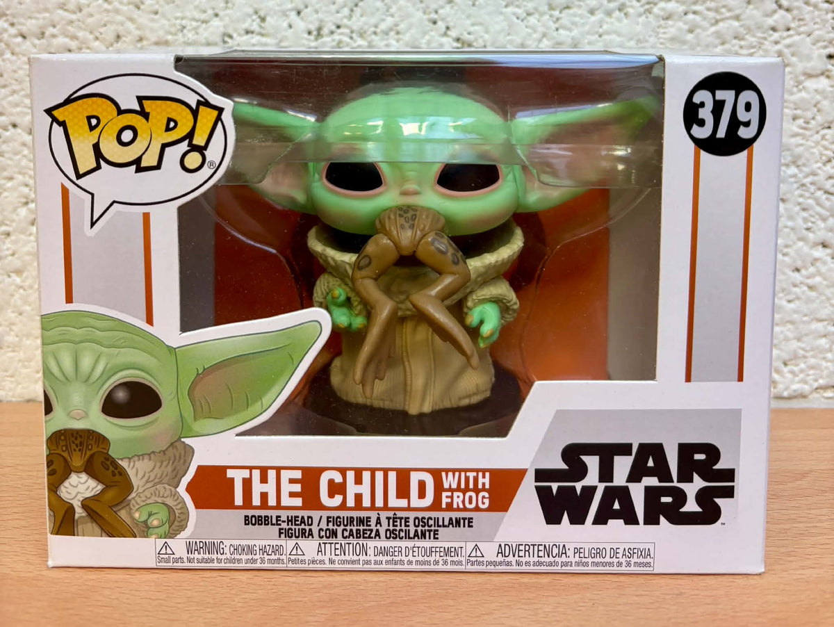 Figurine Pop Star Wars : Le Mandalorien #379 The Child with Frog