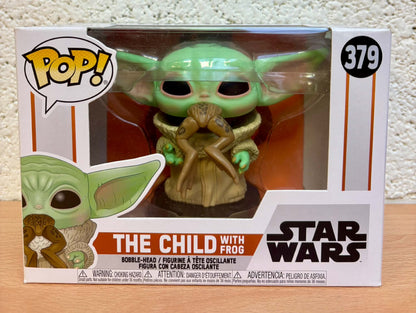 Figurine Pop Star Wars : Le Mandalorien #379 The Child with Frog