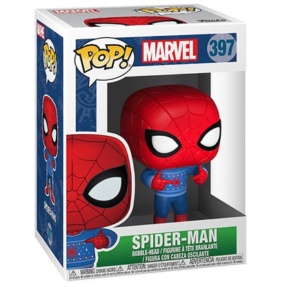 Funko Pop! Marvel Holiday Spider-Man (with Ugly Sweater)