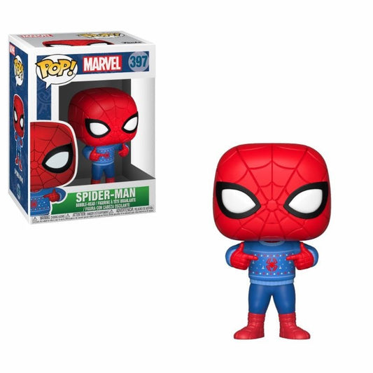Funko Pop! Marvel Holiday Spider-Man (with Ugly Sweater)