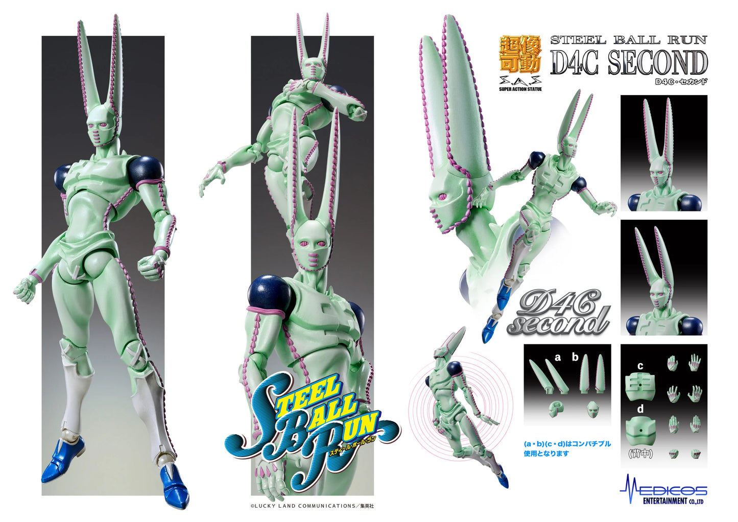 JOJO PART 7 - D4C Second - Figurine Chozokado 20cm