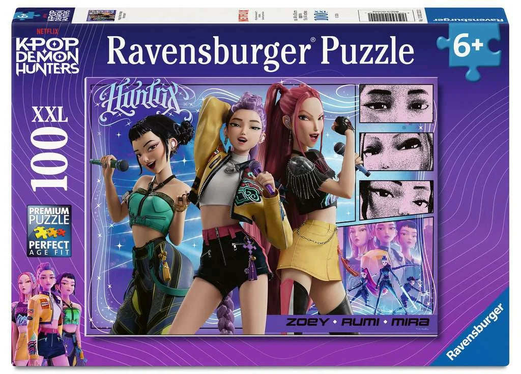 K-POP DEMON HUNTERS - Fans heureux, Honmoon heureux - Puzzle 100P XXL