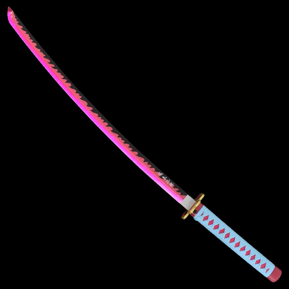 KATANA ORNEMENTAL AVEC LED INTERNE DE  MITSURI KANROJI DEMON SLAYER - KIMETSU NO YAIBA