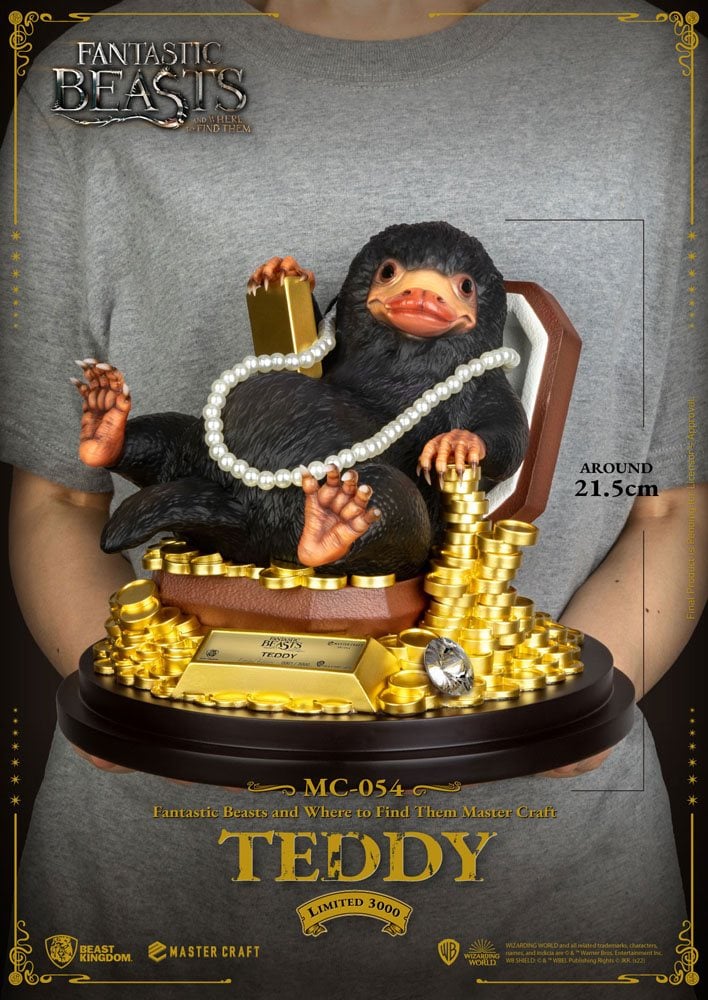 LES ANIMAUX FANTASTIQUES - Teddy - Statuette Master Craft 21cm