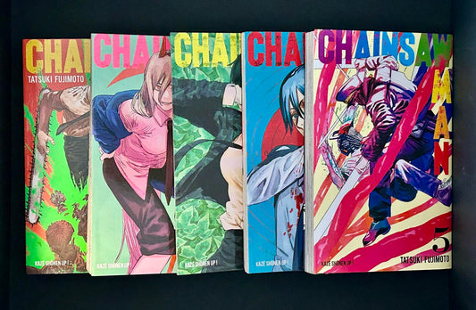 Lot des 5 premiers Tomes de Chainsaw Man