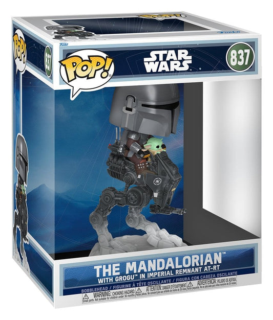 MANDALORIAN & GROGU - POP Ride DLX N° 837 - The Mandalorian AT-RT