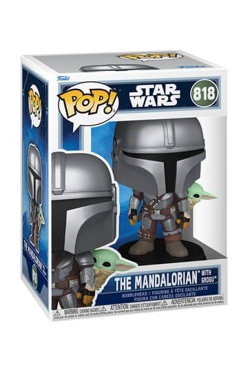 MANDALORIAN & GROGU - POP Star Wars N° 818 - Mandalorian Avec Grogu
