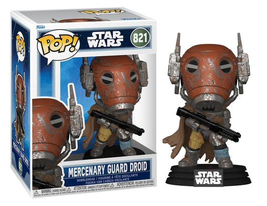 MANDALORIAN & GROGU - POP Star Wars N° 821 - Mercenary Guard Droid