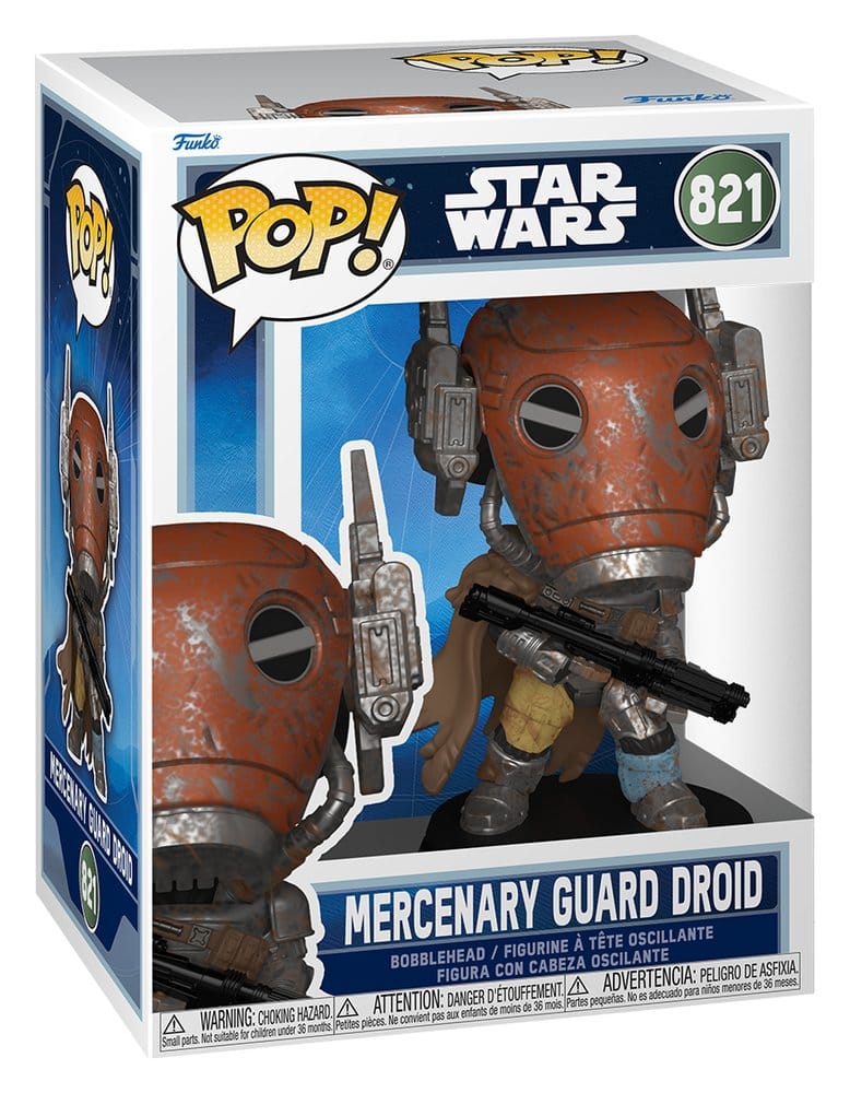 MANDALORIAN & GROGU - POP Star Wars N° 821 - Mercenary Guard Droid