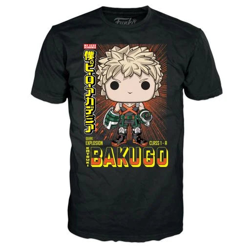 MY HERO ACADEMIA - Booble Head POP N° 249 - Bakugo (MT) +T-shirt (M)