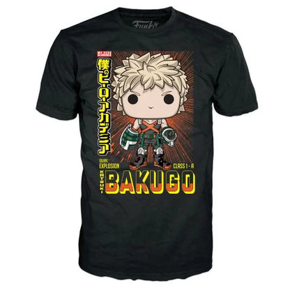 MY HERO ACADEMIA - Booble Head POP N° 249 - Bakugo (MT) +T-shirt (M)