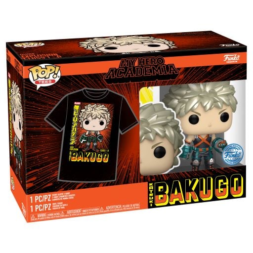 MY HERO ACADEMIA - Booble Head POP N° 249 - Bakugo (MT) +T-shirt (M)