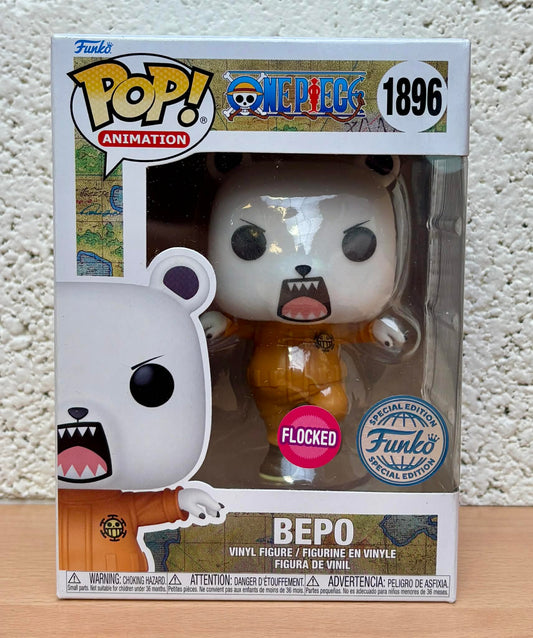 ONE PIECE - POP Animation N° 1896 - Bepo Flocked