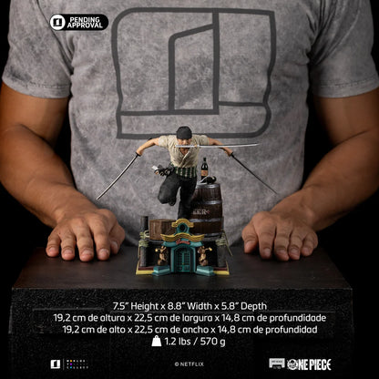 ONE PIECE NETFLIX - Zoro - Statuette Art Scale 1/10 19.2cm