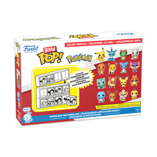 POKEMON - Bitty Pop 4 Pack 2.5cm - Carapuce