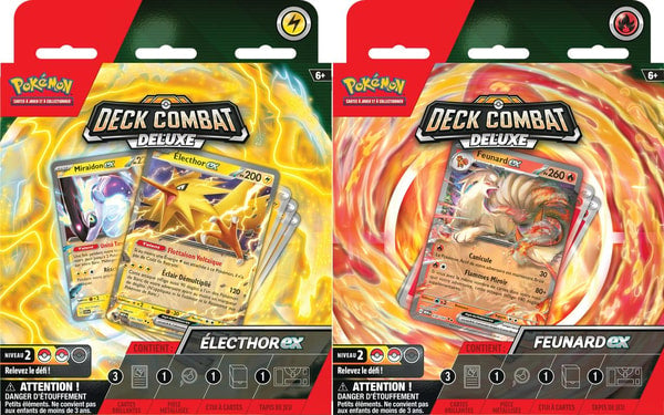 POKÉMON JCC - DECK DE COMBAT DELUXE FEUNARD-EX OU ÉLECTHOR-EX (1X DECK ALÉATOIRE)