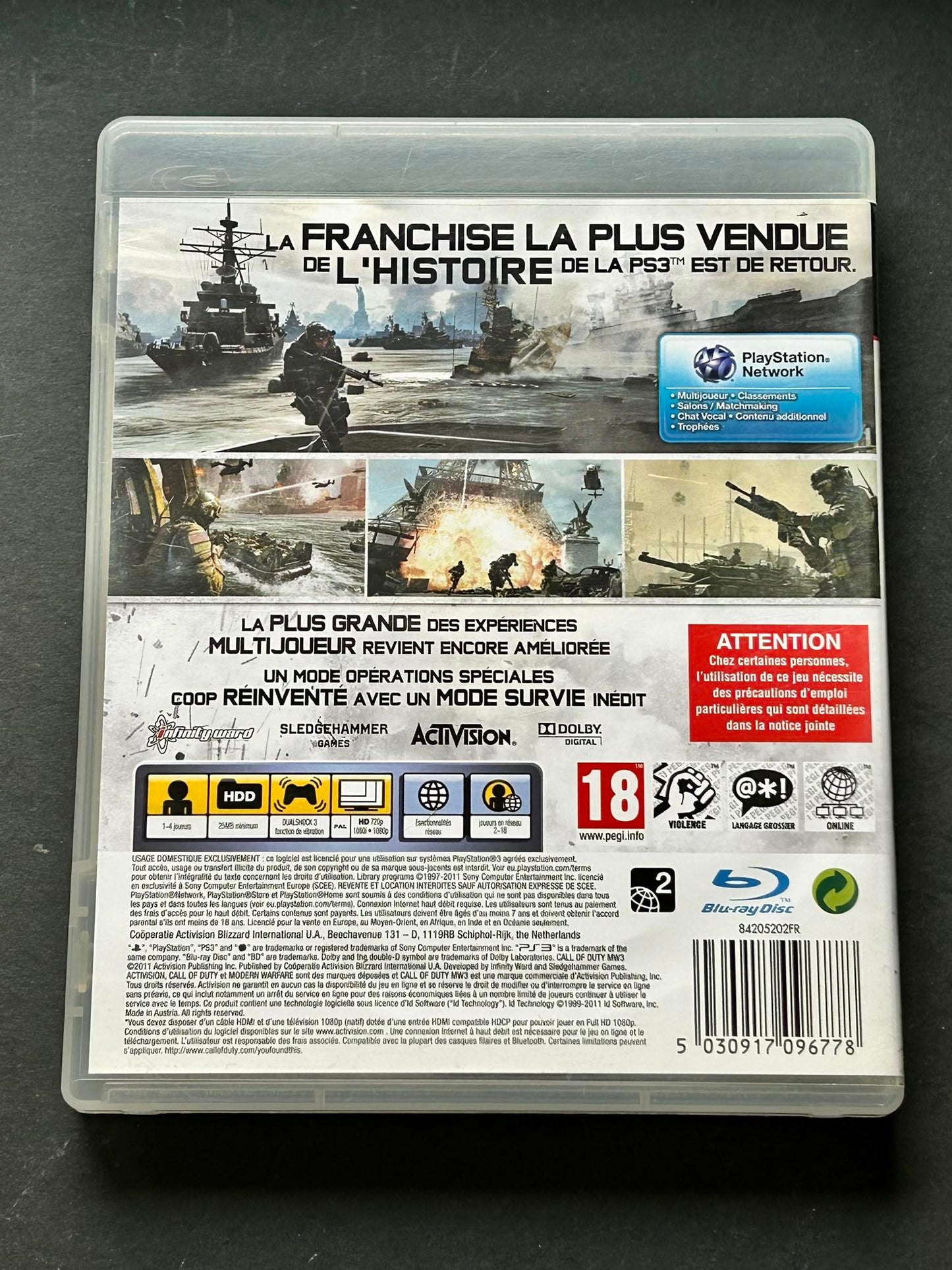PS3 > CALL OF DUTY : MODERN WARFARE 3
