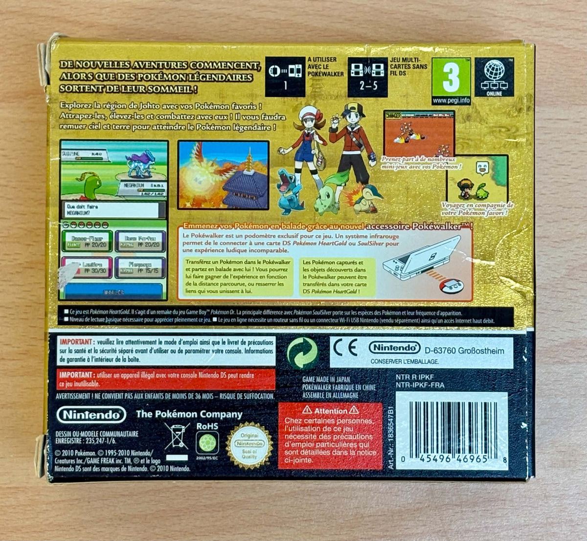 Pokémon Version Or Heartgold - Avec Pokéwalker