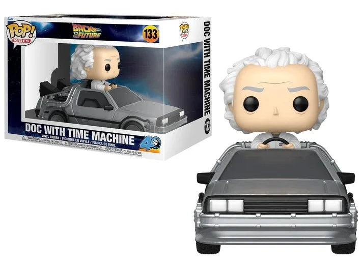 RETOUR VERS LE FUTUR - POP Ride DLX N° 133 - Doc avec Time Machine