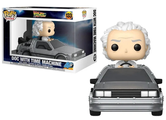 RETOUR VERS LE FUTUR - POP Ride DLX N° 133 - Doc avec Time Machine