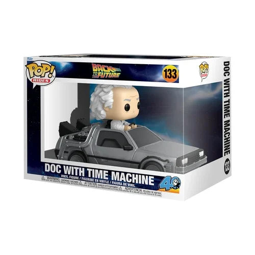 RETOUR VERS LE FUTUR - POP Ride DLX N° 133 - Doc avec Time Machine